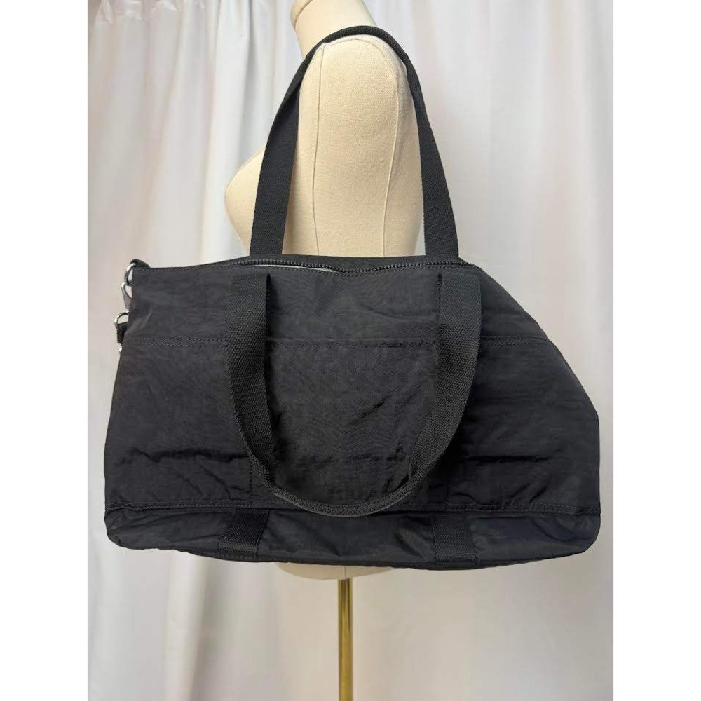 Kipling Natalie 15" Laptop Tote Bag Black Nylon New - Picture 8 of 8